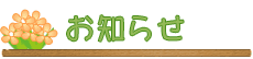 お知らせ